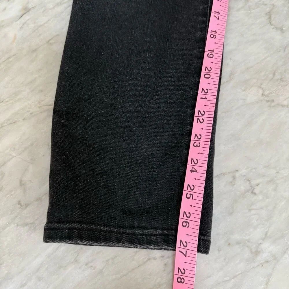 NYDJ Jeans Women Alina Legging washed Black Denim Stretch Slimming Curvy size 10 - Picture 7 of 7